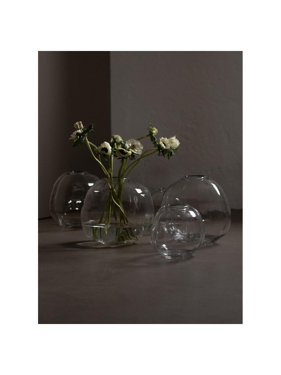 Vase en verre Pebble, Ø 28 cm, Verre, Transparent, Ø 28 x haut. 28 cm