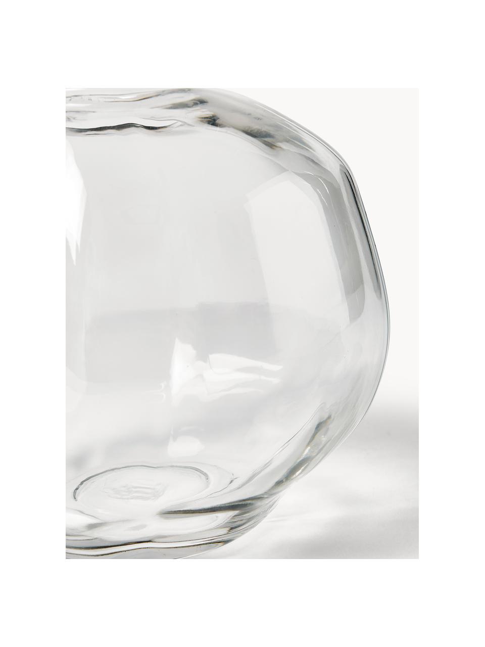 Sklenená váza Pebble, Ø 28 cm, Sklo, Priehľadná, Ø 28 x V 28 cm