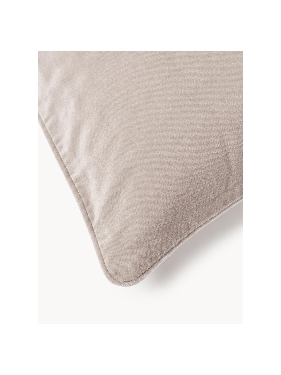 Housse de coussin en velours Dana, 100 % coton

Le matériau est certifié STANDARD 100 OEKO-TEX®, 21.HCN.84376, Hohenstein, Beige clair, larg. 30 x long. 50 cm