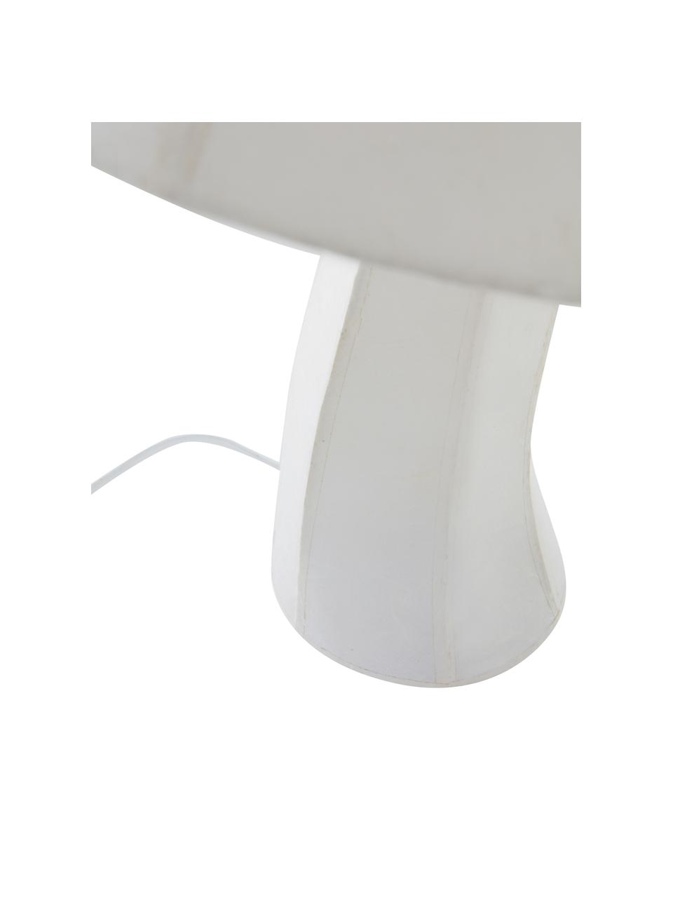 Stolní lampa Moshi, Tlumeně bílá, Ø 38 cm, V 50 cm