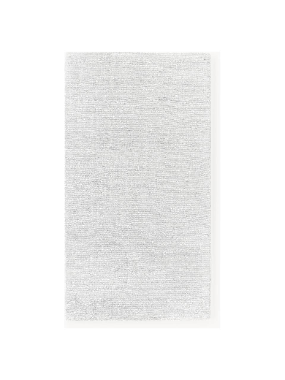 Tapis en coton tissé main Lora, Gris clair, larg. 80 x long. 150 cm (taille XS)