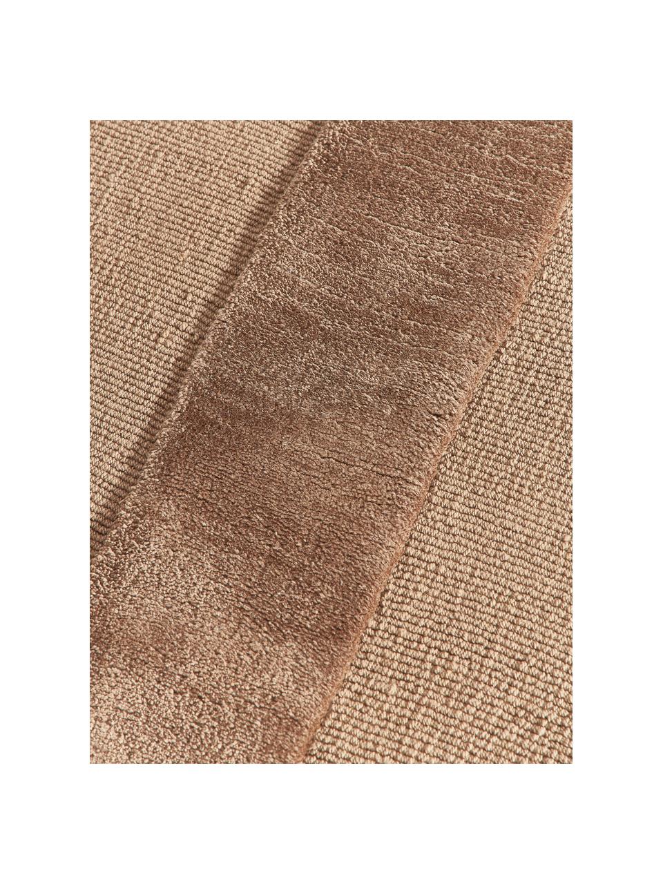 Tapis en coton tissé main avec structure haute et basse Dania, 100 % coton, certifié GRS, Brun clair, larg. 80 x long. 150 cm (taille XS)
