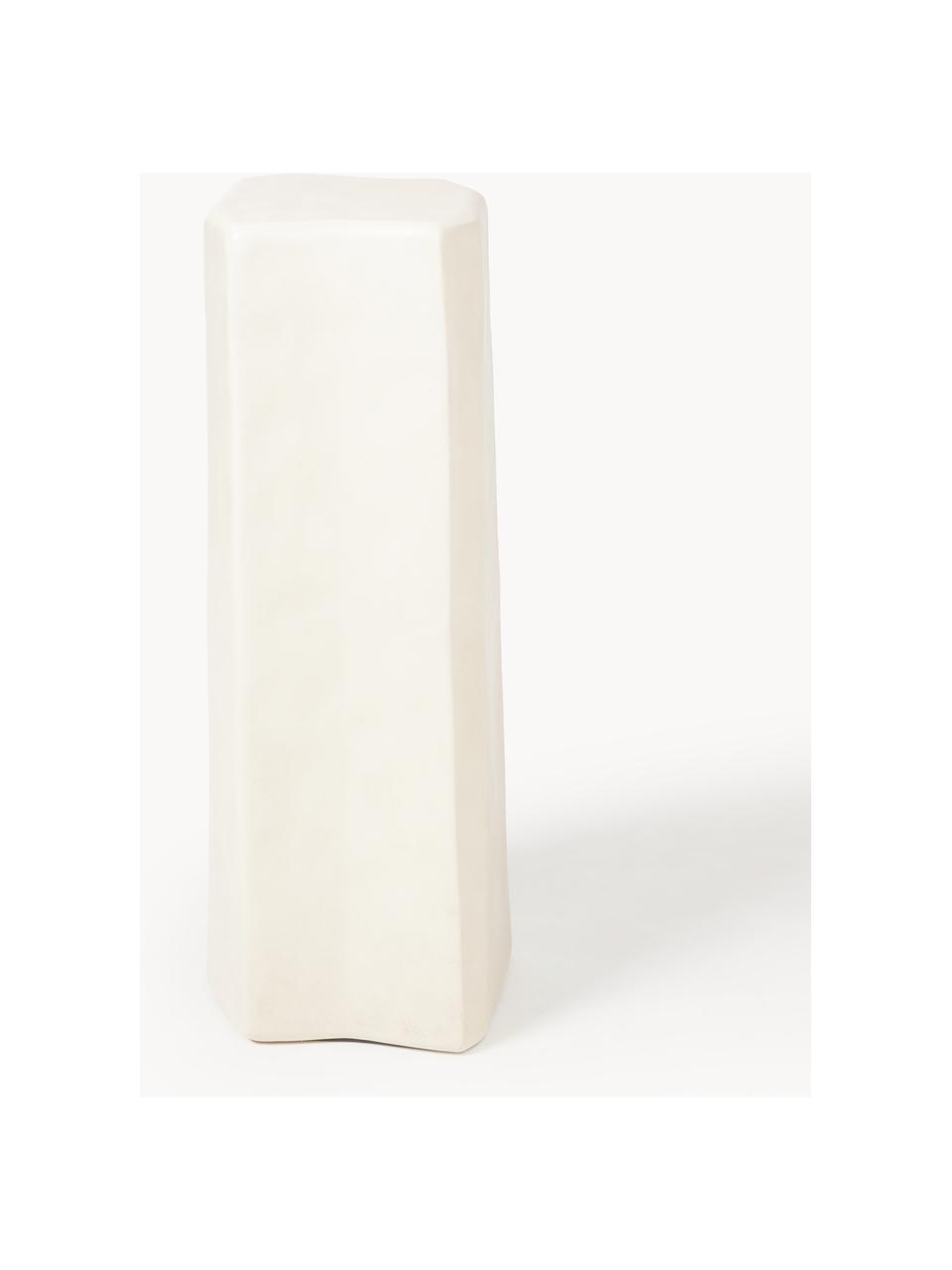 Beton-Dekosäule Staffa, Beton, glasfaserverstärkt, Off White, matt, B 31 x H 80 cm