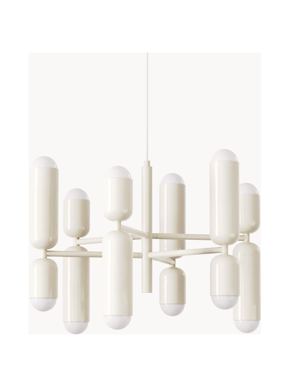 LED hanglamp Ariane, Lampenkap: acrylglas, Gebroken wit, Ø 55 x H 40 cm