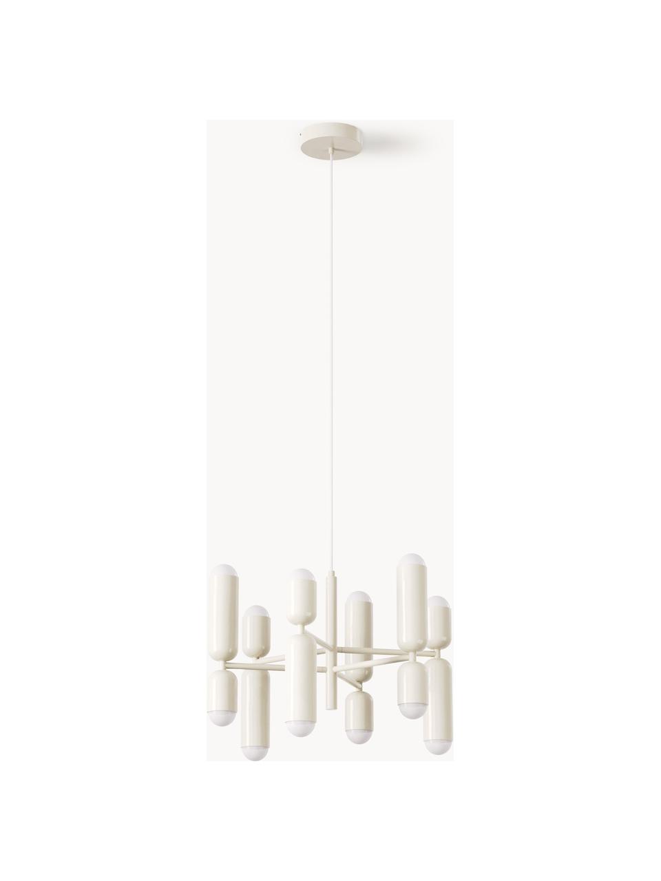 LED hanglamp Ariane, Lampenkap: acrylglas, Gebroken wit, Ø 55 x H 40 cm