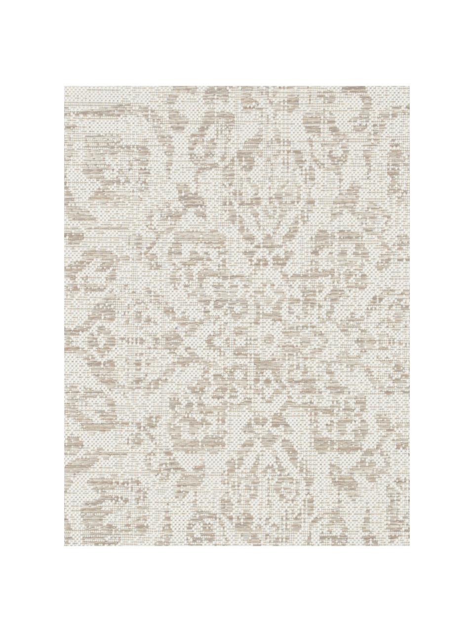 Tapis vintage intérieur-extérieur Tilos, Polypropylène, Tons beiges, larg. 200 x long. 290 cm (taille L)