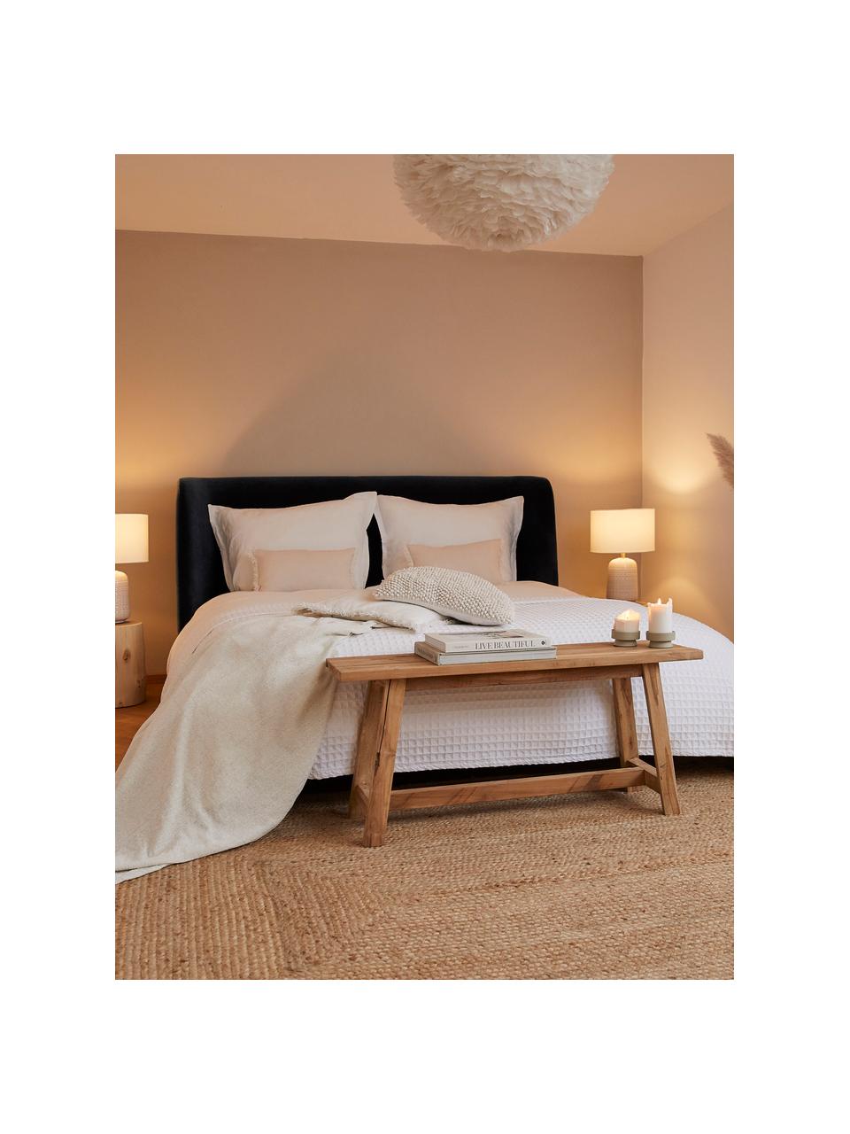 Čalouněná postel s úložným prostorem Feather, Antracitová, Š 200 cm, D 200 cm