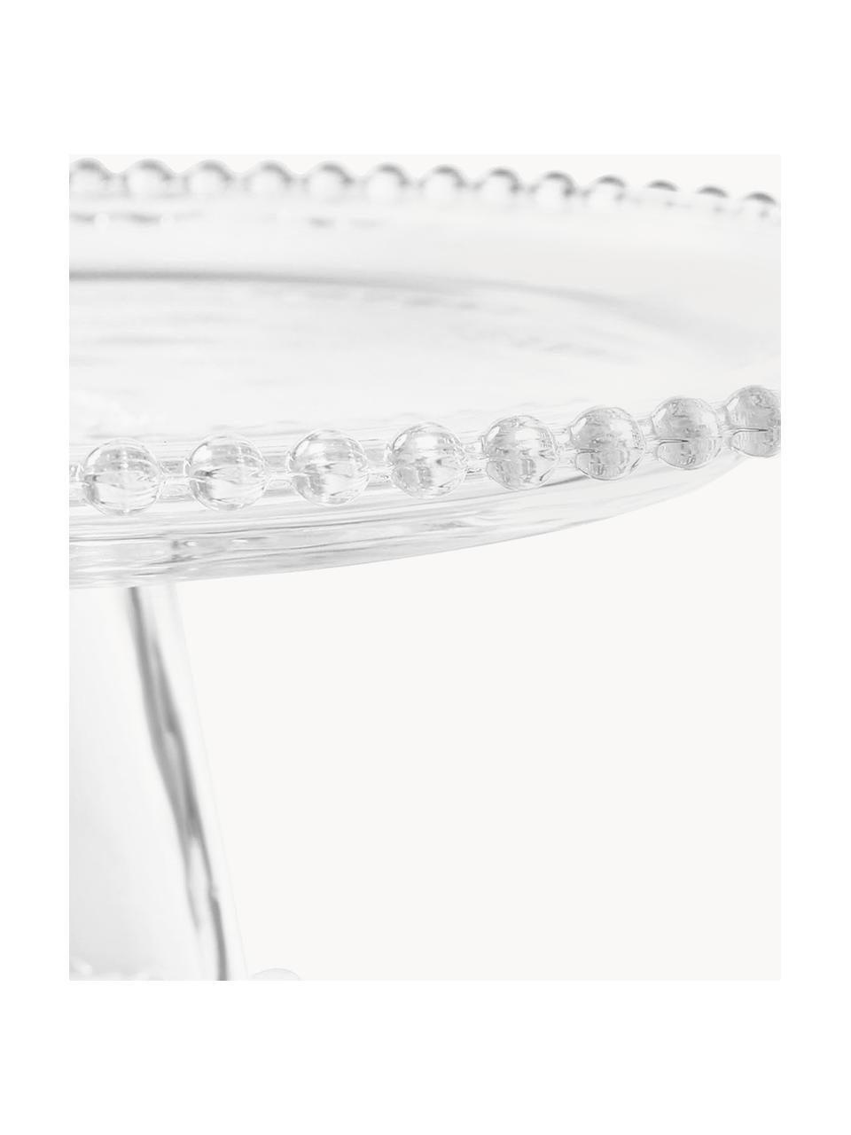 Tortenplatte Perloa, Glas, Transparent, Ø 31 x H 12 cm