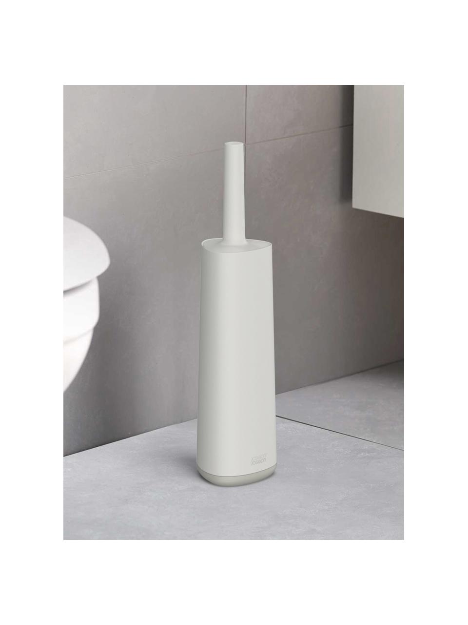 Brosse pour WC Flex, Plastique, Beige clair, larg. 11 x haut. 44 cm