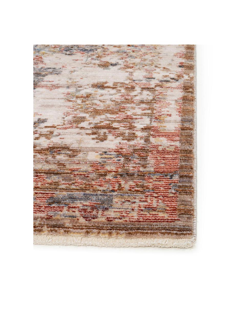 Tapis vintage Valencia, Tons beiges, tons bruns, tons gris