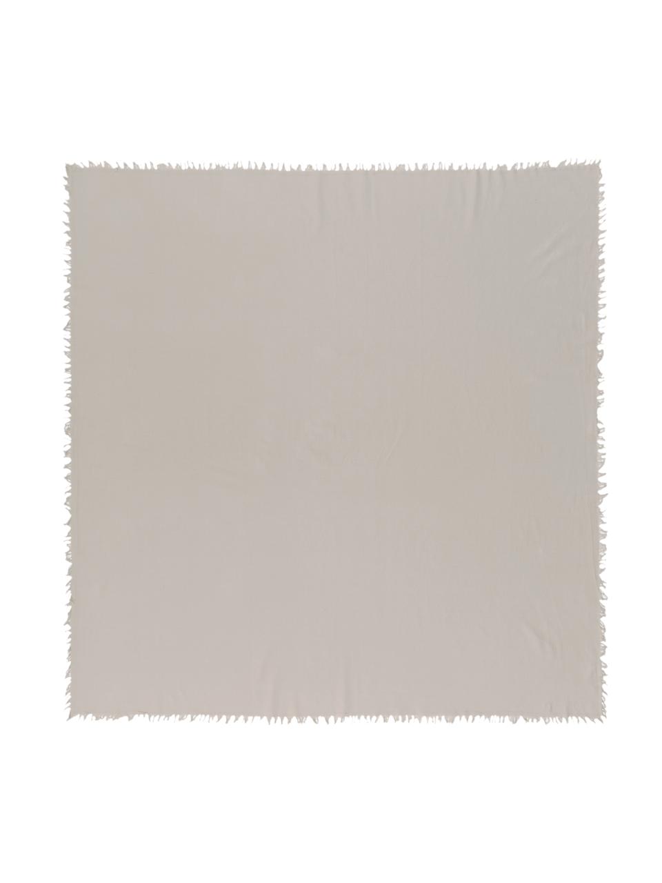 Katoenen tafelkleed Nalia met franjes, Katoen, Beige, Voor 6 - 8 personen (B 160 x L 250 cm)