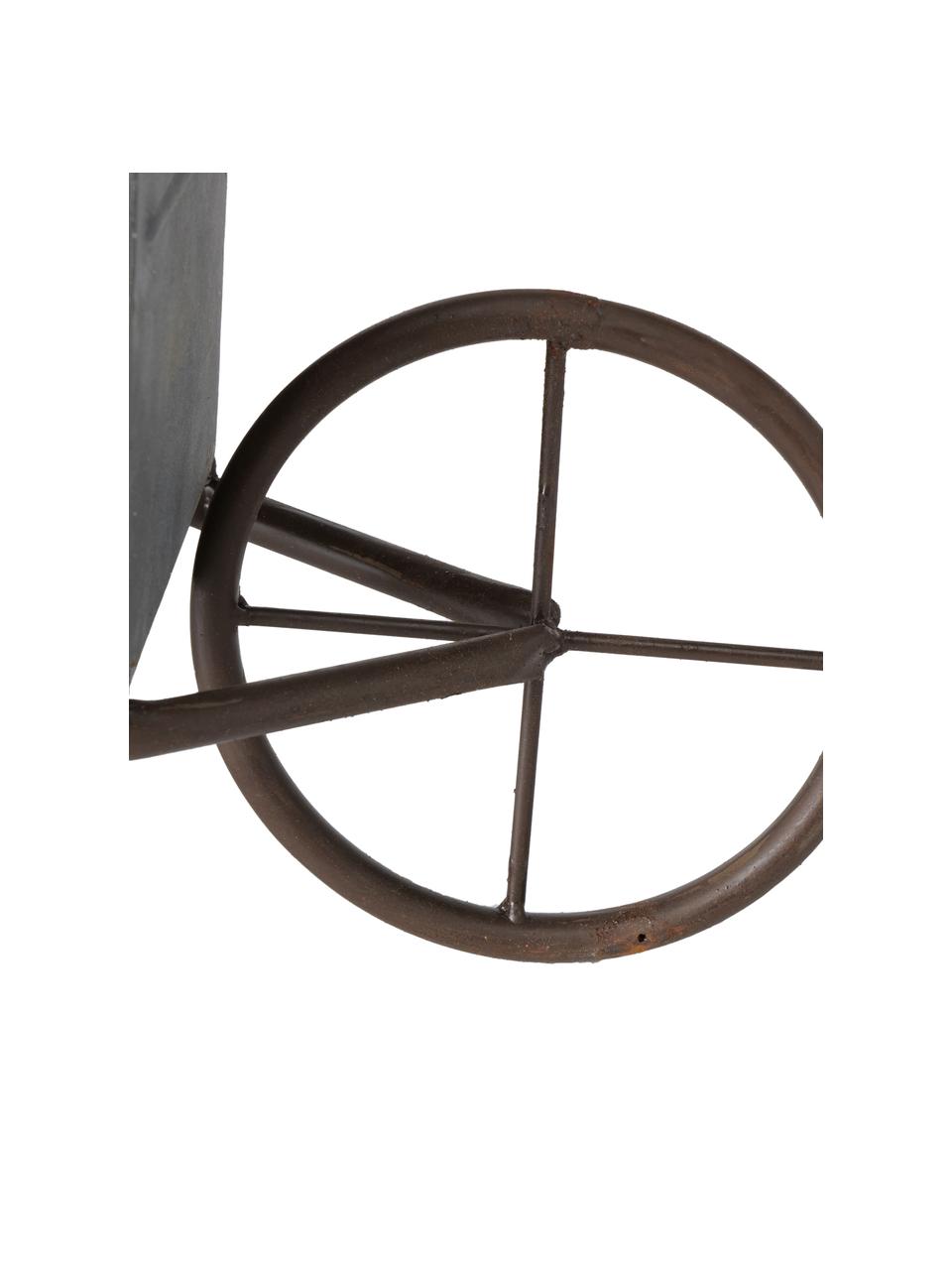 Dekoračný fúrik Marusa, Pozinkovaný kov, Zinková, Š 54 x V 21 cm