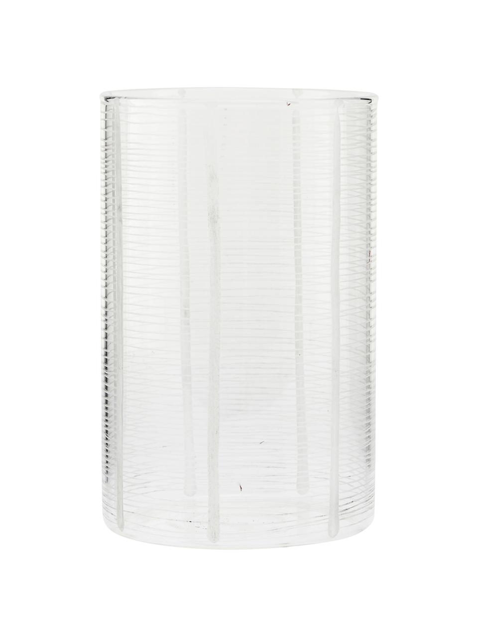 Vaso e portacandela 2in1 Ramona, Vetro, Trasparente, Ø 10 x Alt. 16 cm