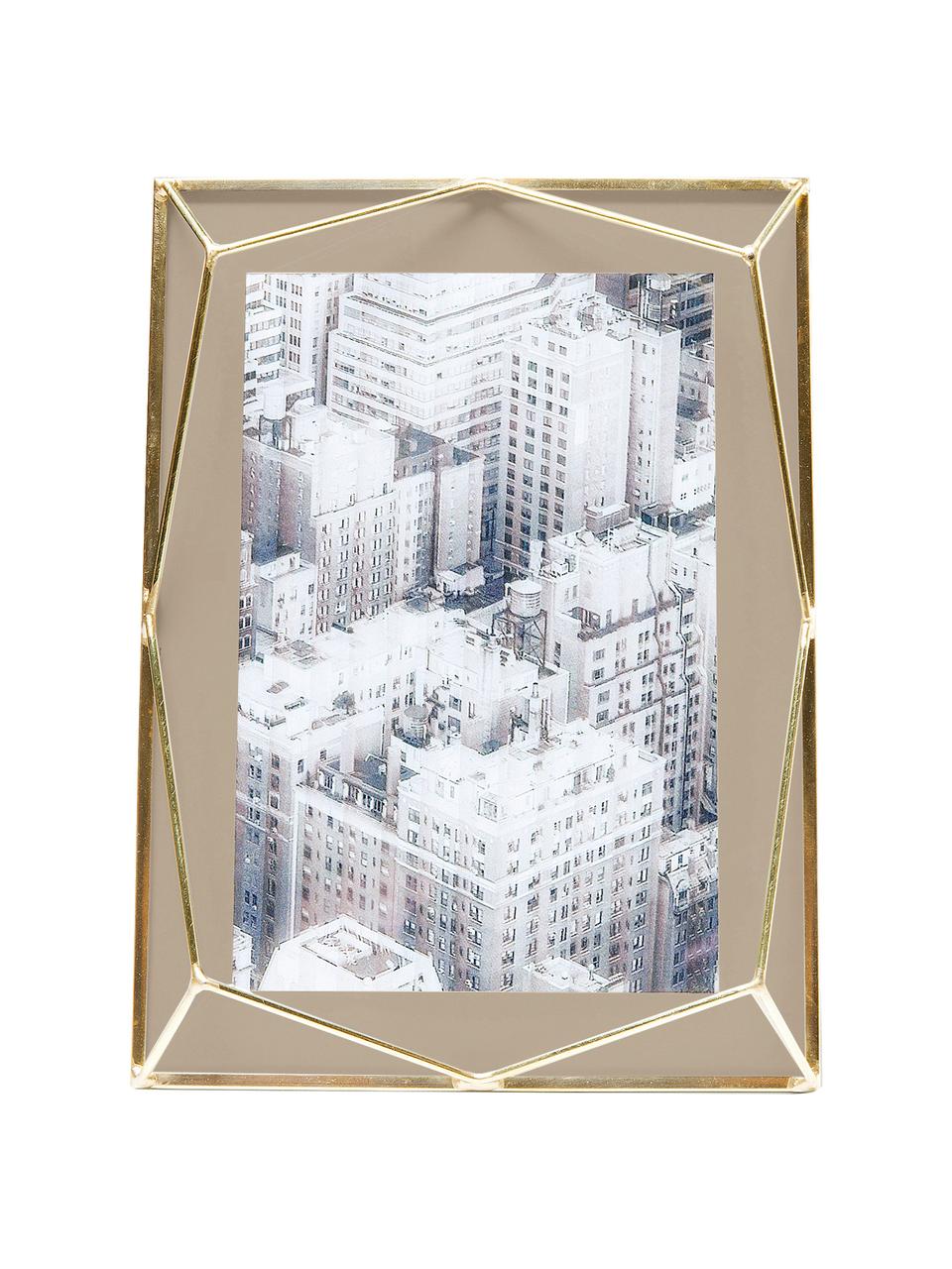 Portafoto da tavolo dorato Art Pastel, Cornice: metallo ottonato placcato, Ottone, beige, 10 x 15 cm