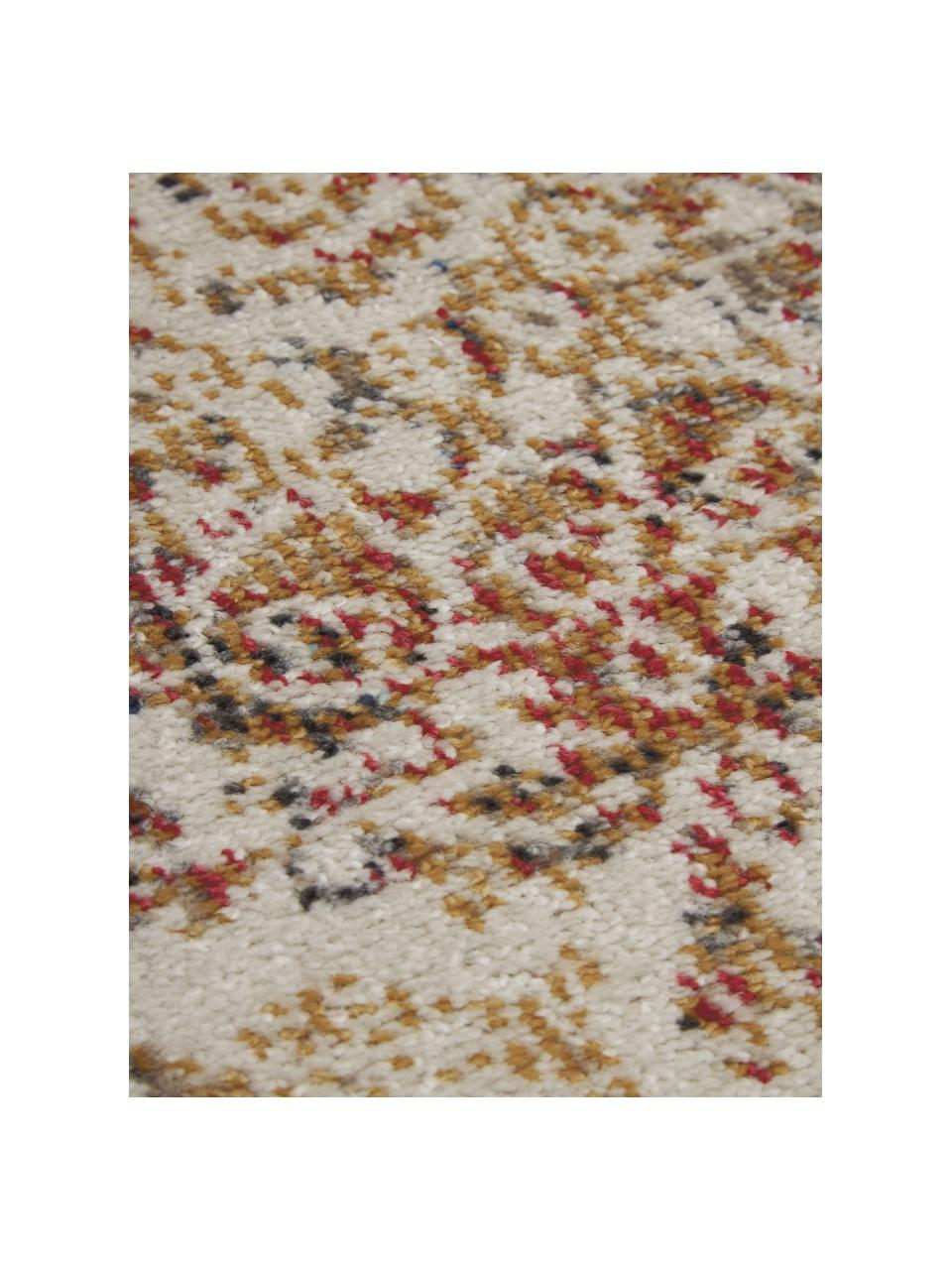 Okrągły dywan wewnętrzny/zewnętrzny w stylu vintage Dana, 100% polipropylen, Wielobarwny, Ø 120 cm (Rozmiar S)