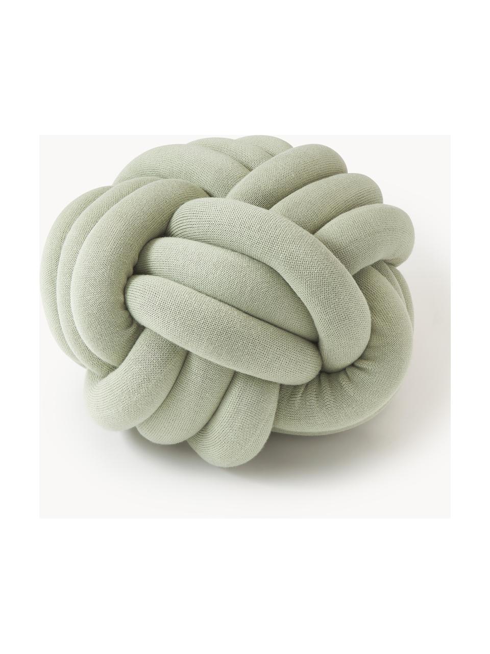 Poduszka supeł Twist, Szałwiowy zielony, Ø 30 cm