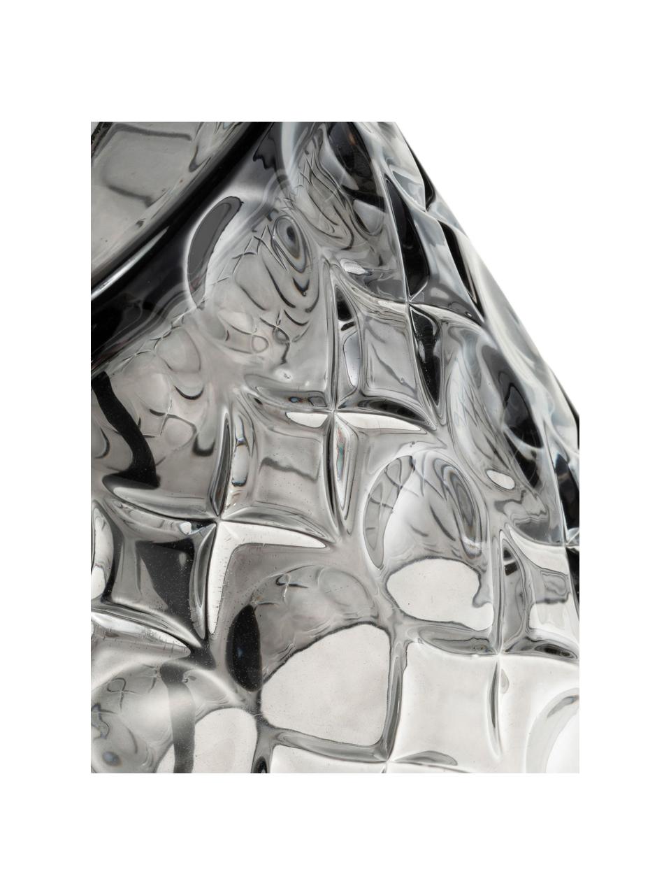Petite lampe à poser Crystal Glow, Gris, noir, Ø 15 x haut. 29 cm