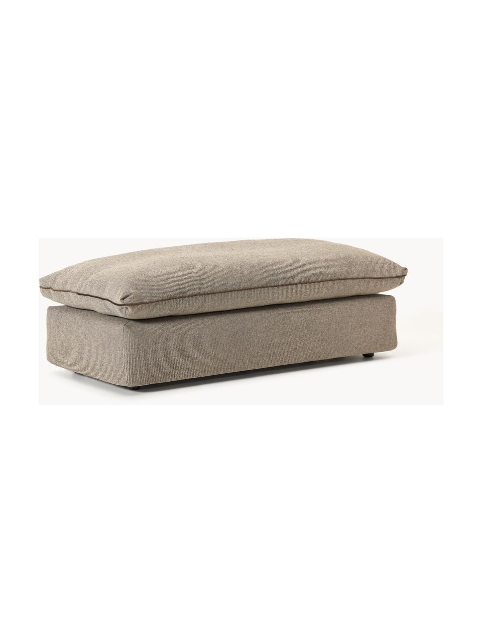 XL-Hocker Felix, Bezug: 100 % Polyester Der strap, Gestell: Massives Kiefern- und Fic, Webstoff Greige, B 140 x T 60 cm