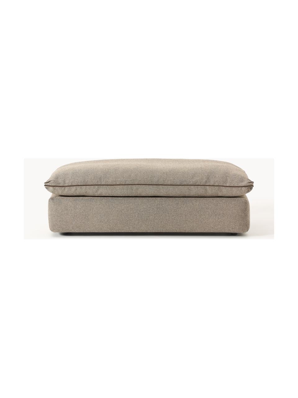 XL-Hocker Felix, Bezug: 100 % Polyester Der strap, Gestell: Massives Kiefern- und Fic, Webstoff Greige, B 140 x T 60 cm