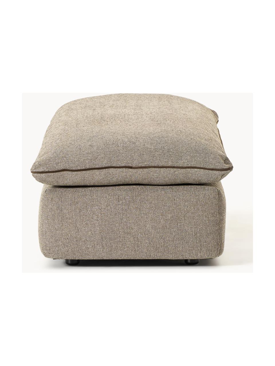 XL-Hocker Felix, Bezug: 100 % Polyester Der strap, Gestell: Massives Kiefern- und Fic, Webstoff Greige, B 140 x T 60 cm