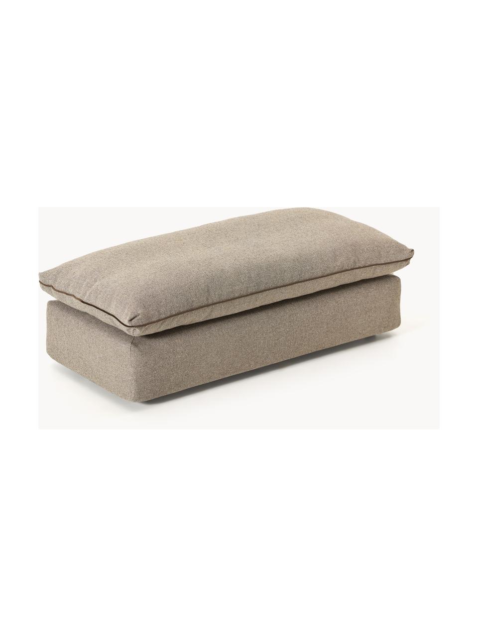 XL-Hocker Felix, Bezug: 100 % Polyester Der strap, Gestell: Massives Kiefern- und Fic, Webstoff Greige, B 140 x T 60 cm