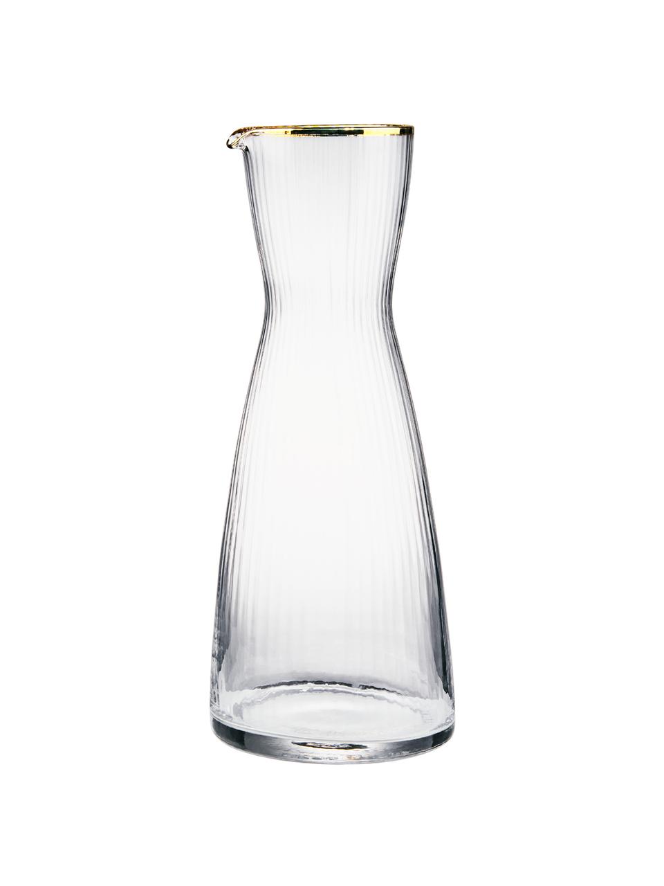 Carafe à eau en verre Twenties, 1 l, Verre, Transparent, haut. 26 cm, 1 l