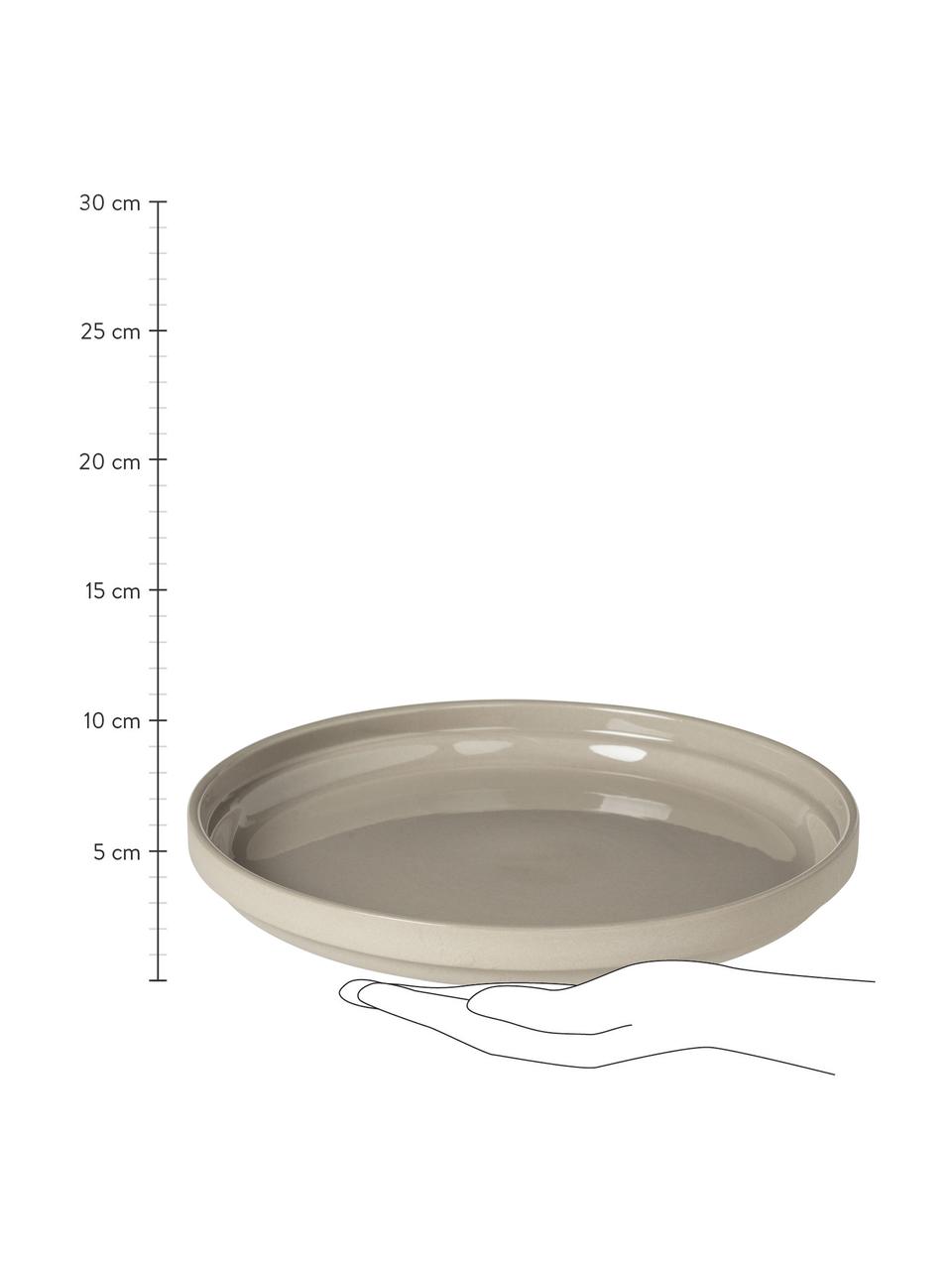 Mělké talíře Nordic Bistro, 4 ks, Kamenina, Béžová, Ø 26 cm, V 3 cm