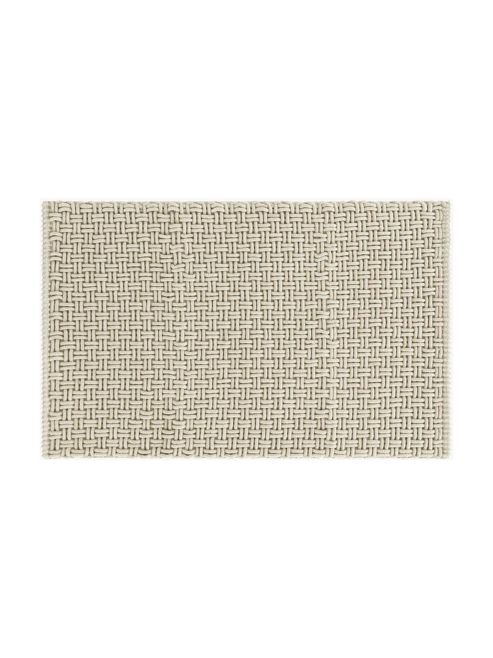 Měkký koupelnový kobereček Panama, 60 % polyester, 40 % bavlna, Béžová, Š 50 cm, D 80 cm