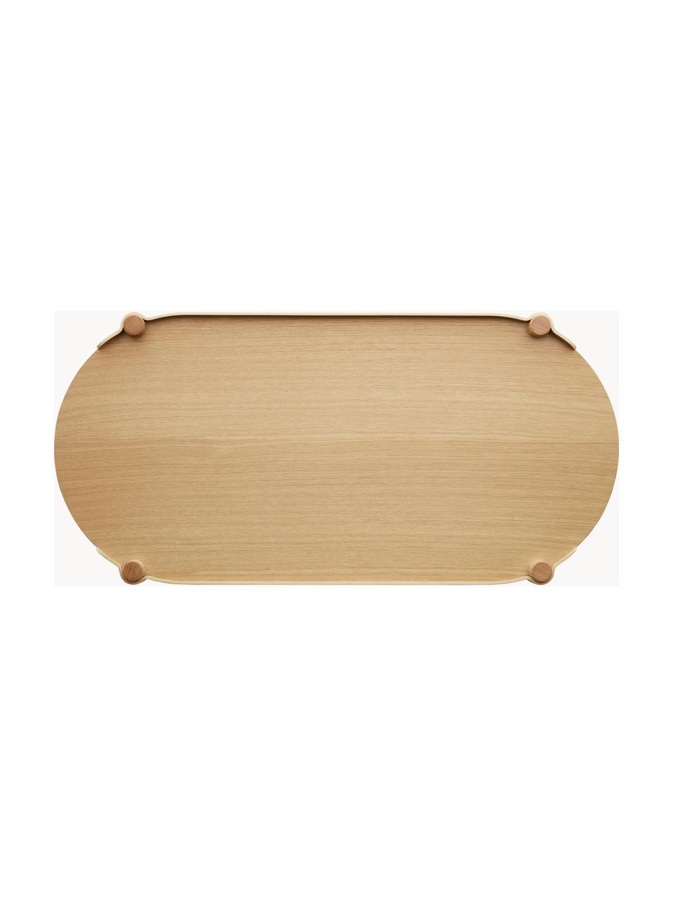 Ovale salontafel Woody van eikenhout, Eikenhout, FSC-gecertificeerd, Eikenhout, B 105 x H 50 cm