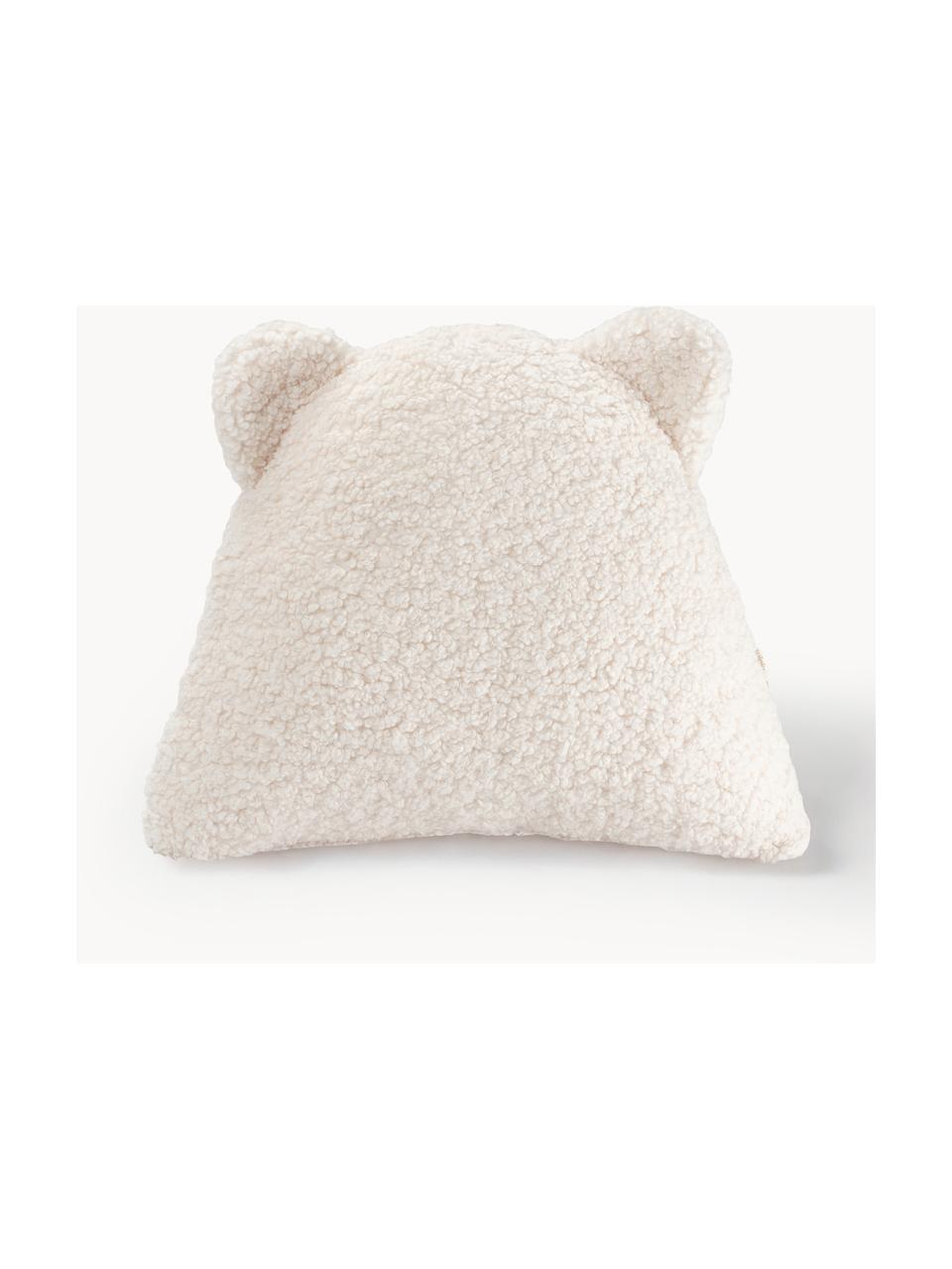 Peluche in teddy Bear, Rivestimento: teddy (100% poliestere), Bianco latte, Larg. 37 x Lung. 40 cm