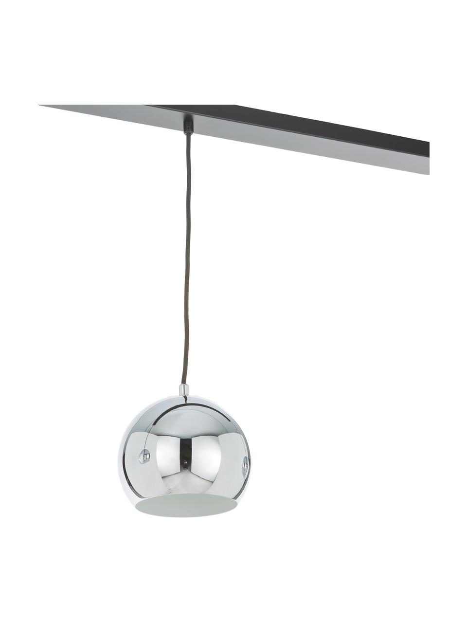 Lampa wisząca Ball, Odcienie srebrnego, S 100 x W 18 cm