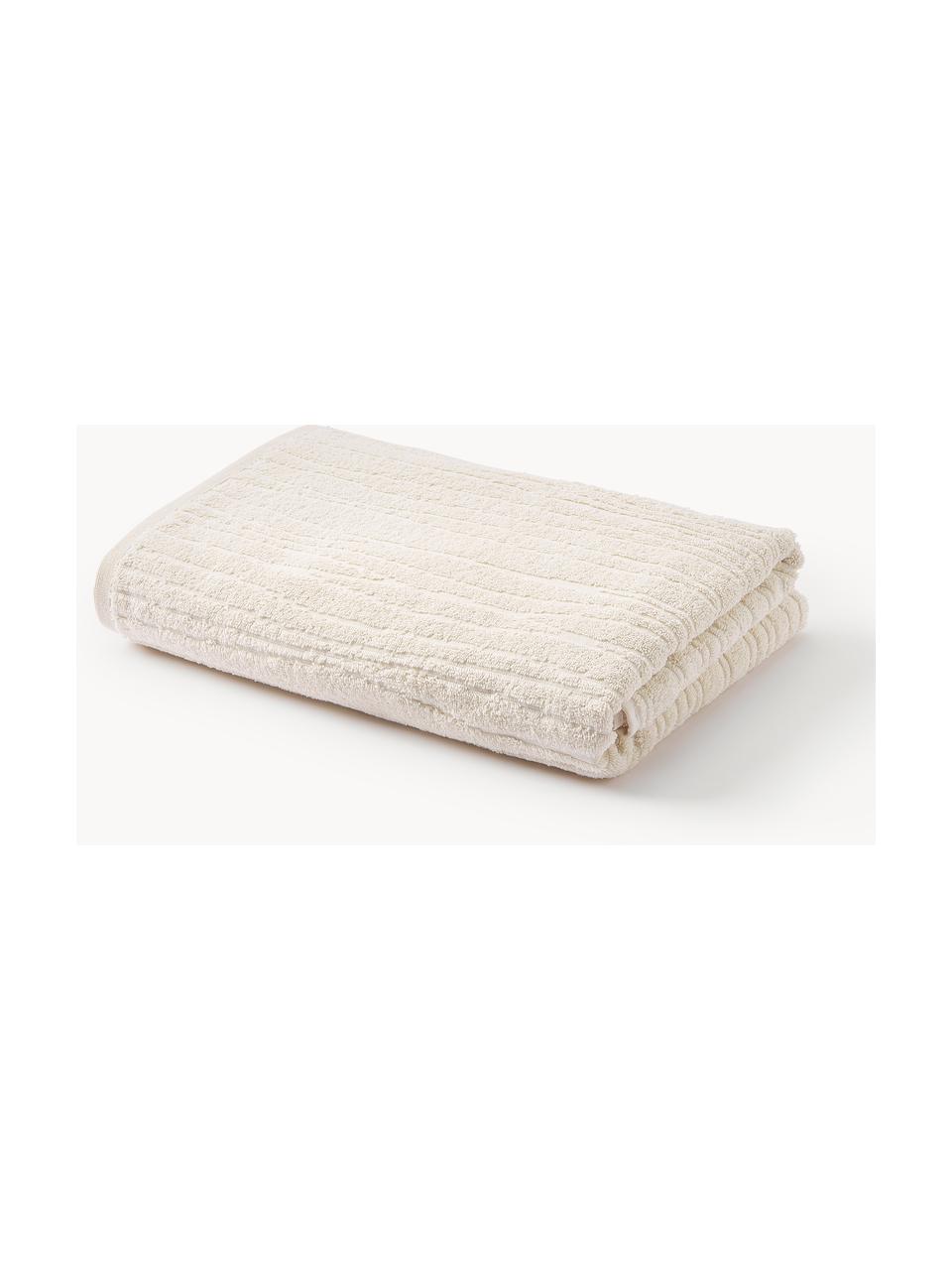 Bavlněný ručník Audrina, různé velikosti, Světle béžová, Ručník, Š 50 cm, D 100 cm, 2 ks