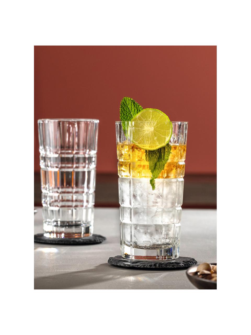 Vasos Spiritii, 4 uds., Vidrio, Transparente, Ø 8 x Al 15 cm, 400 ml