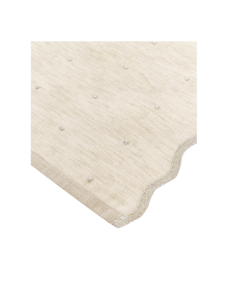 Mantel Dottia, 100% poliéster, Beige, De 6 a 8 comensales (An 160 x L 220 cm)