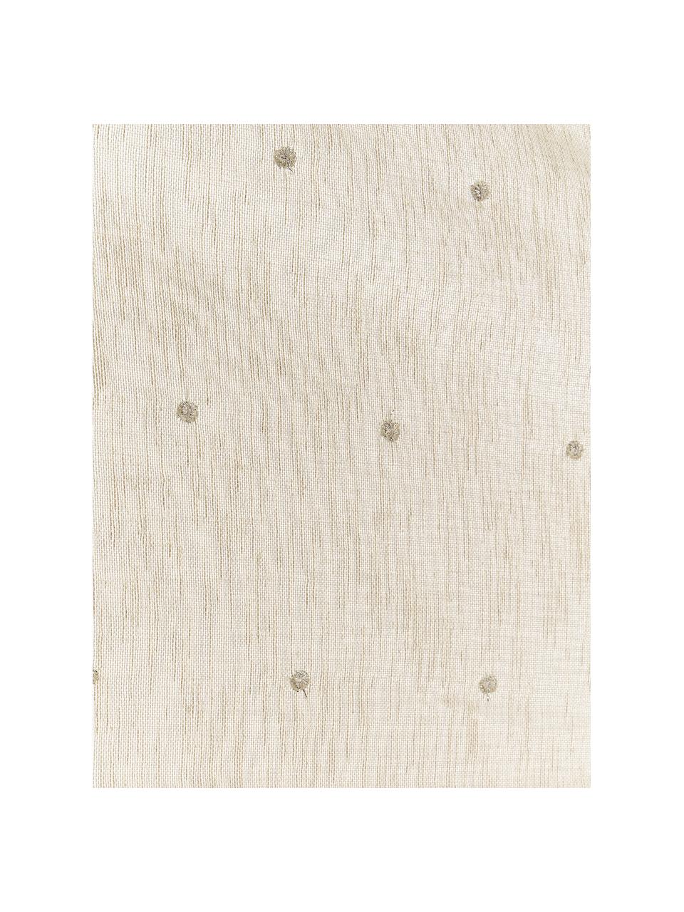 Ubrus Dottia, 100 % polyester, Béžová, Pro 6-8 osob ( Š 160 cm, D 220 cm)