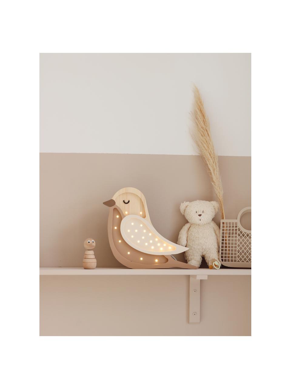 Handgefertigte LED-Kinderzimmerlampe Bird mit Timerfunktion und Fernbedienung, dimmbar, Kiefernholz, lackiert

Dieses Produkt wird aus nachhaltig gewonnenem, FSC®-zertifiziertem Holz gefertigt., Beige, Weiss, Kiefernholz, B 33 x H 30 cm