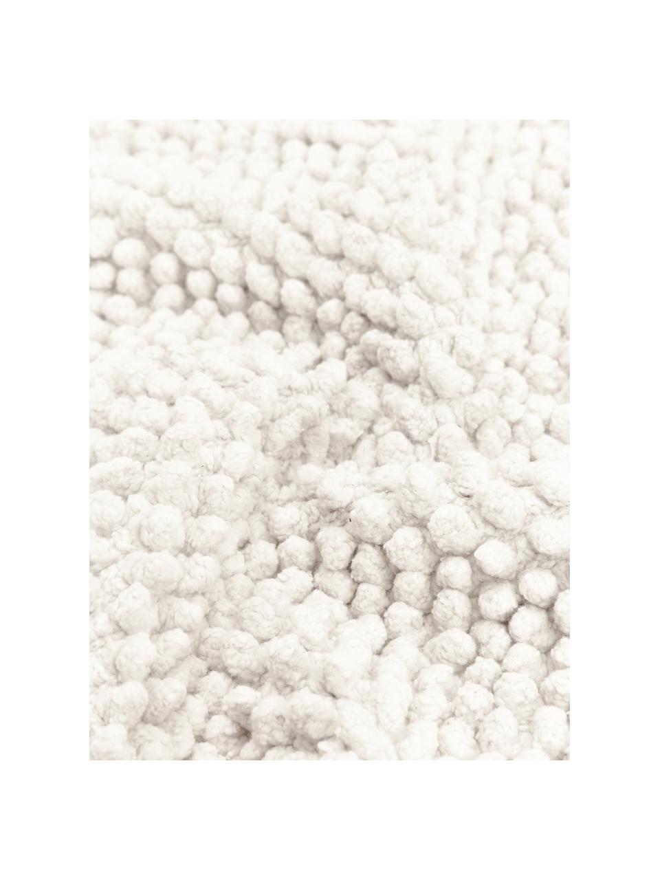 Funda de cojín texturizada Indi, 100% algodón, Blanco crema, An 45 x L 45