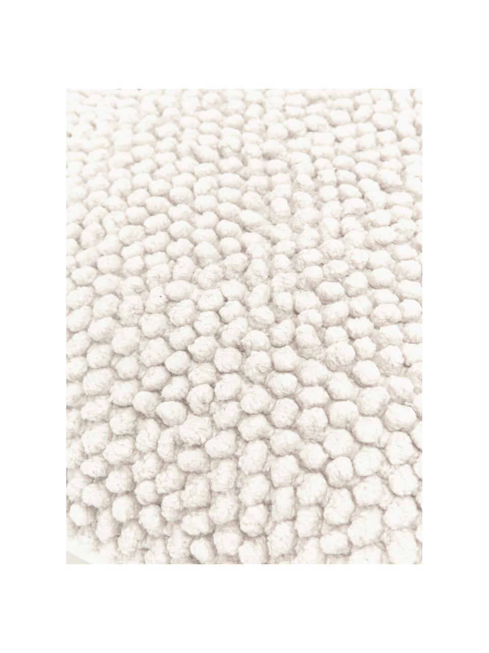 Copricuscino con superficie strutturata Indi, 100% cotone, Bianco latte, Larg. 45 x Lung. 45 cm