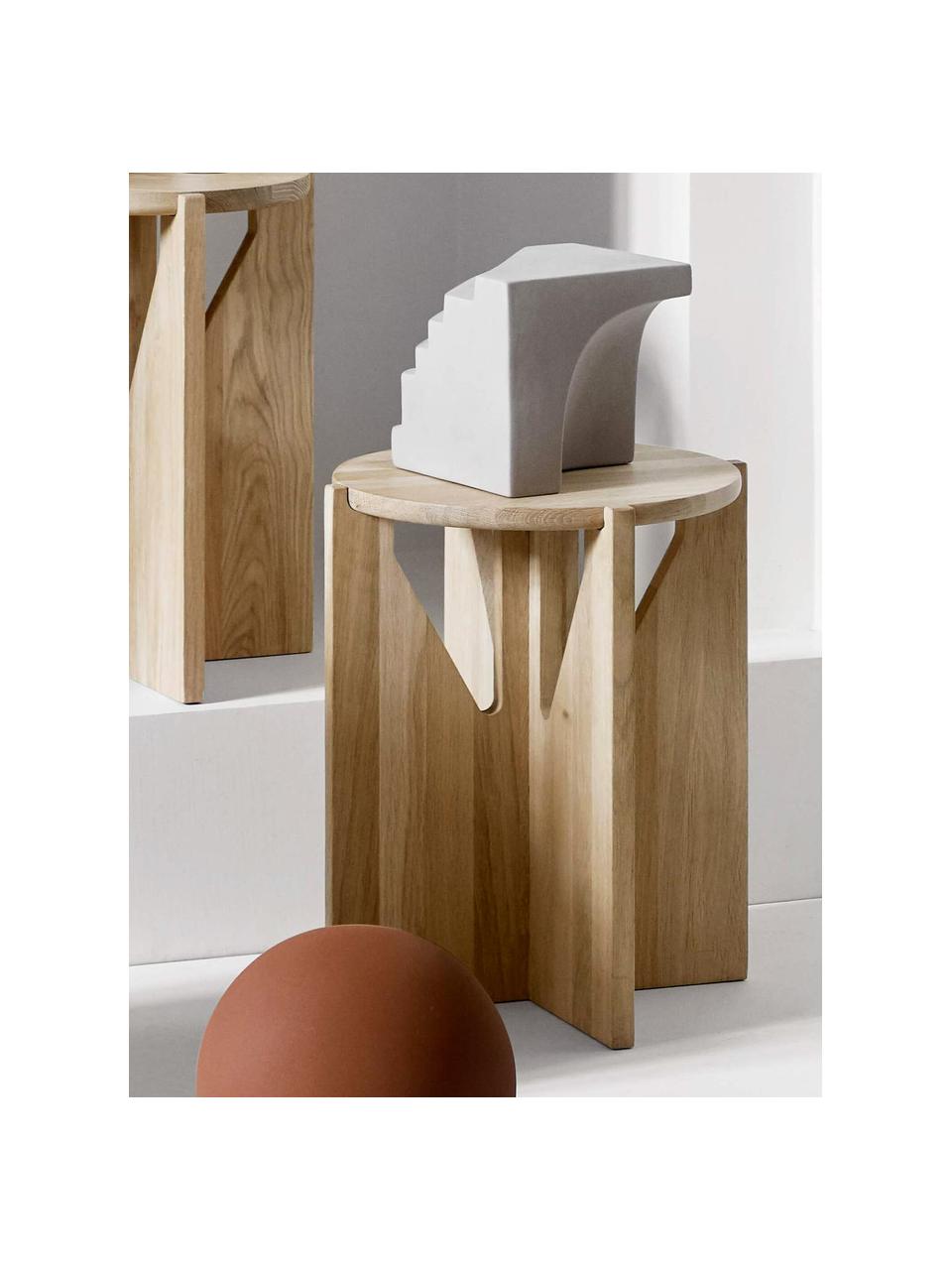 Beistelltisch Future aus Eichenholz, Massives Eichenholz, Eichenholz, Ø 36 x H 42 cm