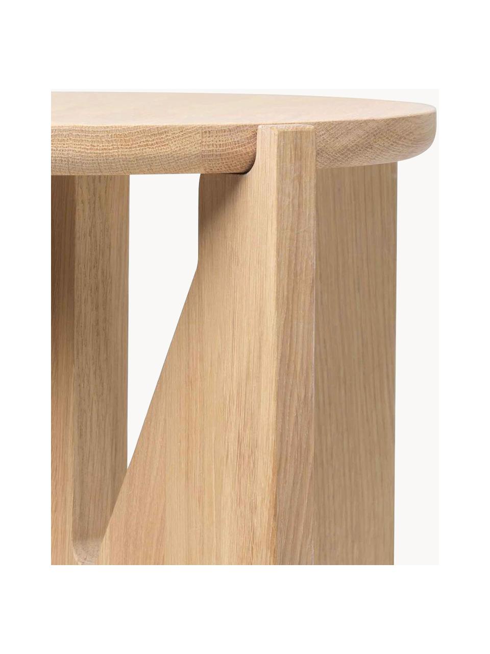 Mesa auxiliar de madera de roble Future, Madera de roble maciza
Este producto está hecho de madera de origen sostenible y con certificación FSC®., Madera de roble, Ø 36 x Al 42 cm