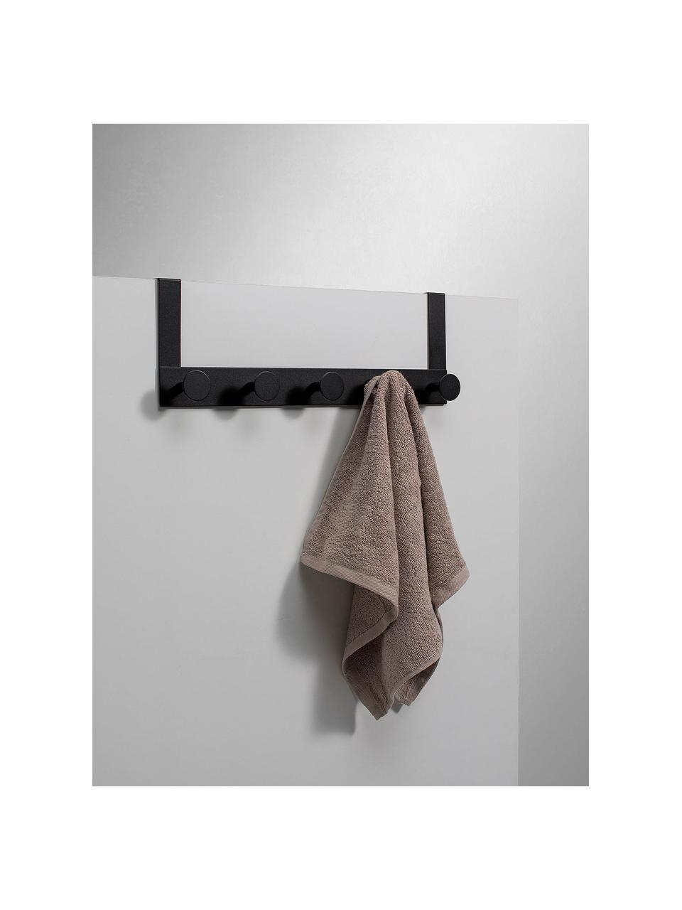 Porta asciugamanoin metallo Quick, Metallo laccato, Nero, Larg. 46 x Alt. 16 cm