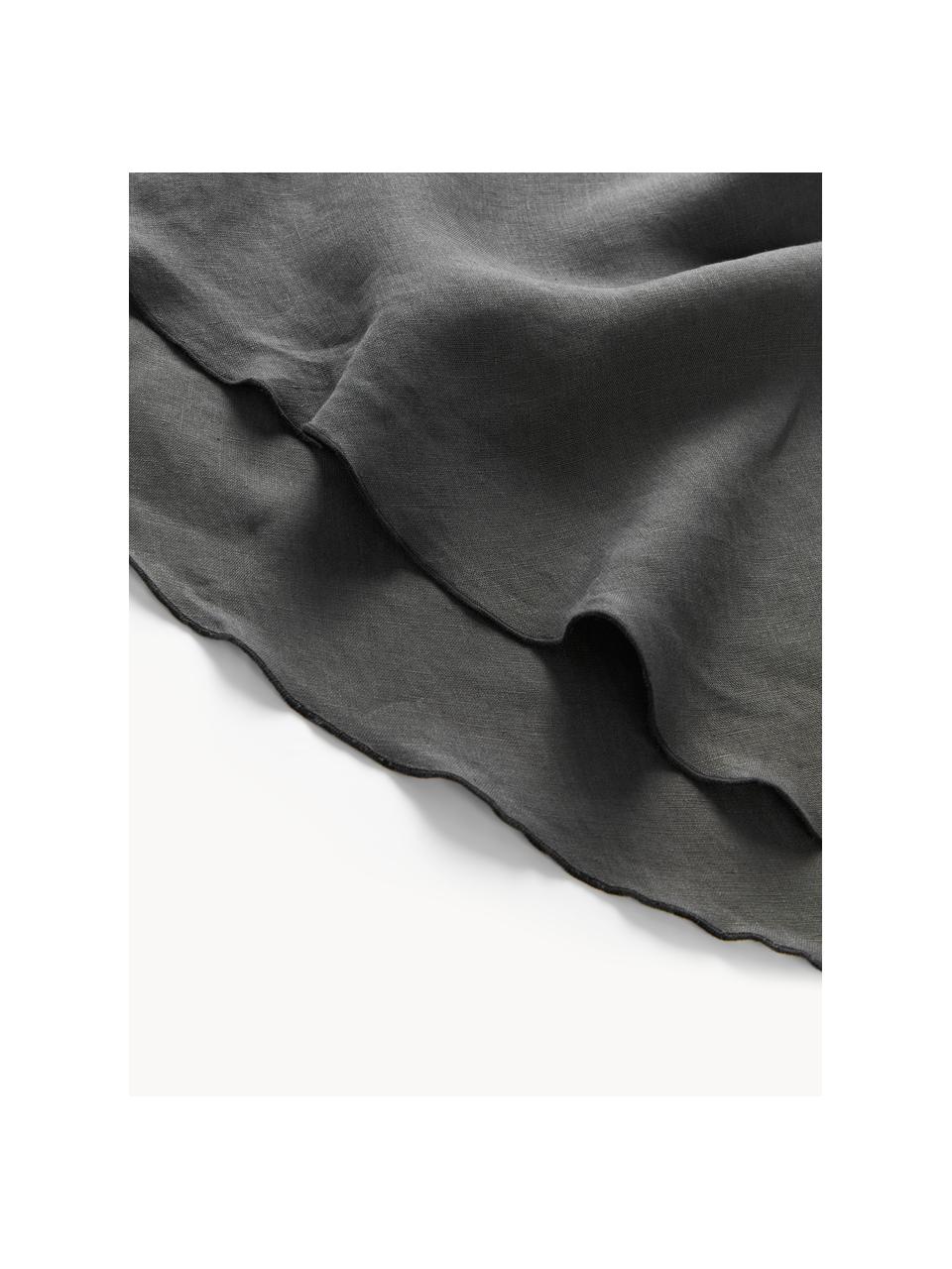 Tovaglia rotonda in lino con bordino Kennedy, 100% lino lavato

Il lino è una fibra naturale caratterizzata da traspirabilità, resistenza e morbidezza.

Il materiale utilizzato in questo prodotto è stato testato per sostanze nocive e certificato secondo STANDARD 100 by OEKO-TEX®, 6760CIT, CITEVE., Antracite, nero, 4-6 persone (Ø 180 cm)