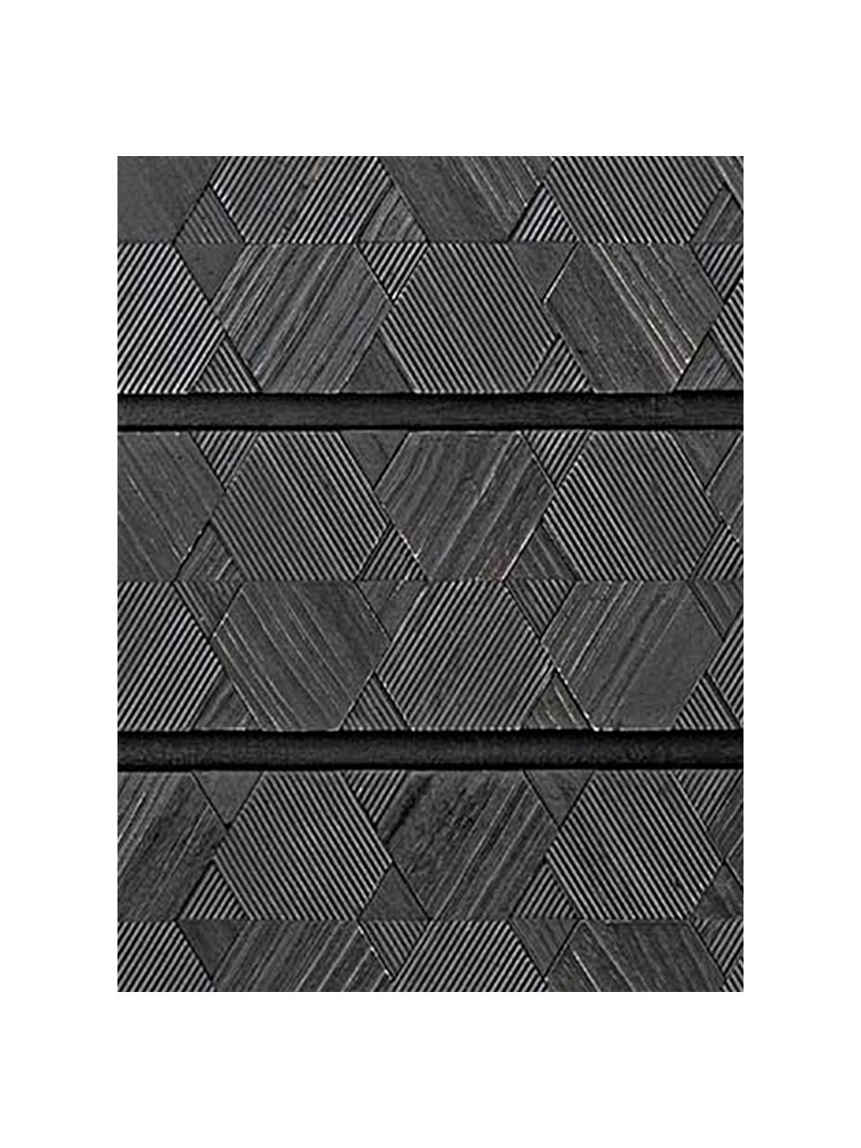 Cómoda Aulialia, Estructura: madera de fresno, tablero, Patas: acero, Gris, negro, An 54 x Al 103 cm