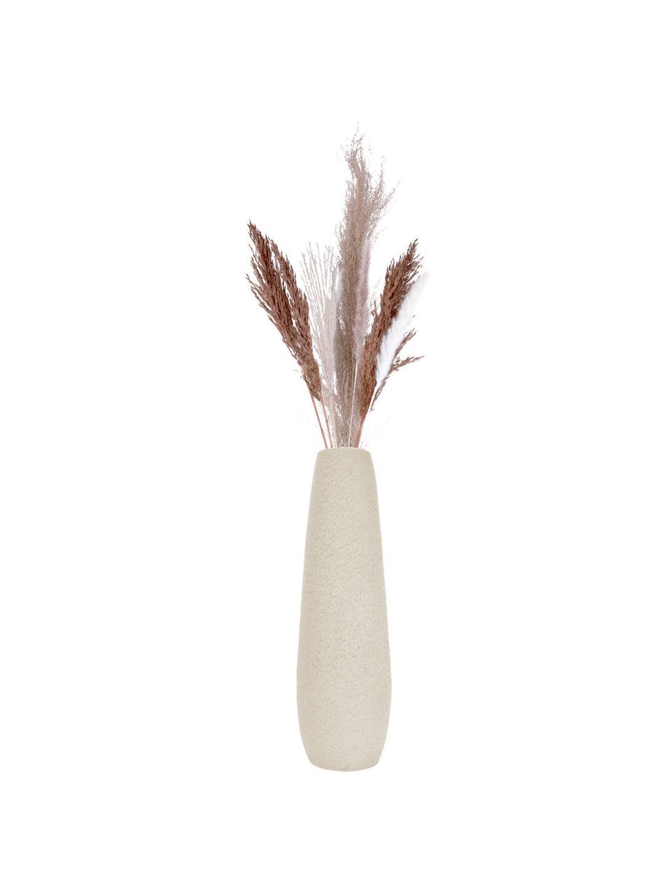 Grand vase à poser au sol blanc ivoire Elegance, Polyrésine, Blanc ivoire, Ø 14 x haut. 46 cm