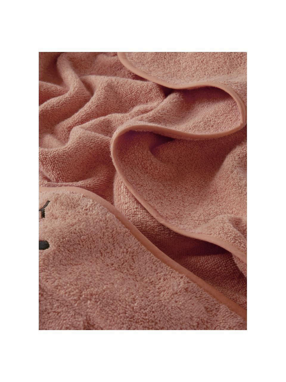Babyhandtuch Conejo aus Baumwollfrottee, Nougat, B 100 x L 100 cm