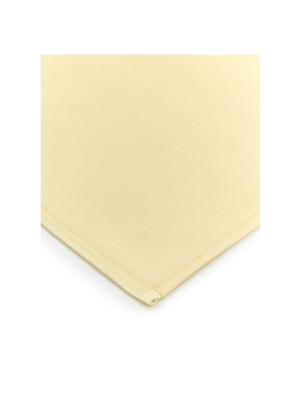 Fouta de plage jaune Sunshine, 55 % polyester, 45 % coton très léger grammage, 340  g/m², Jaune, multicolore, larg. 70 x long. 150 cm