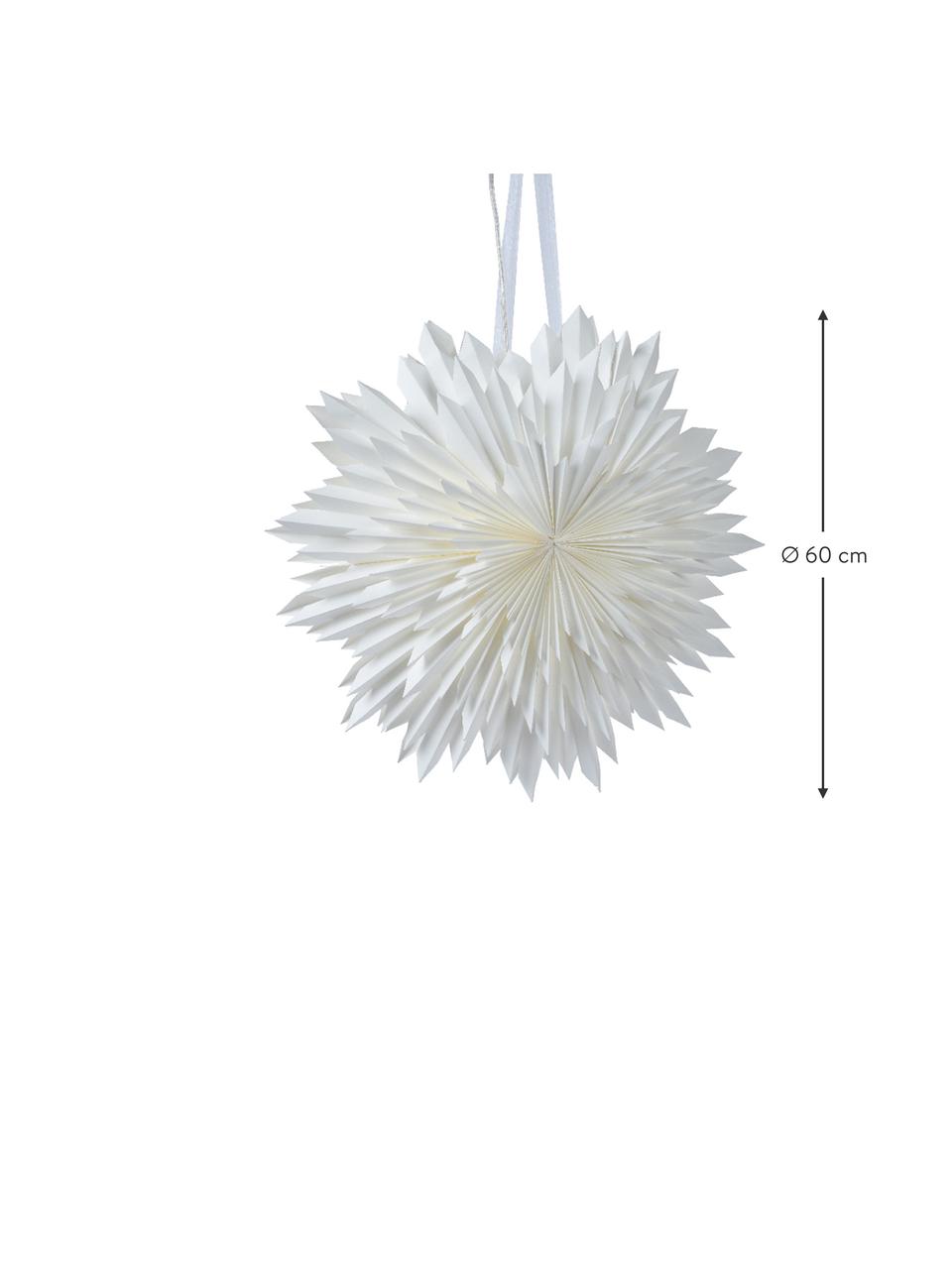 Svíticí hvězda Glow, Papír, Bílá, Ø 45 cm