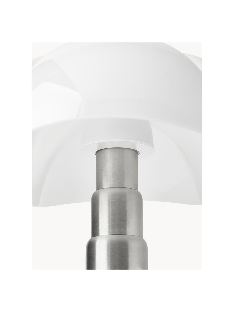 Große dimmbare LED-Tischlampe Pipistrello, höhenverstellbar, Dunkelbraun, matt, Ø 40 x H  50 - 62 cm