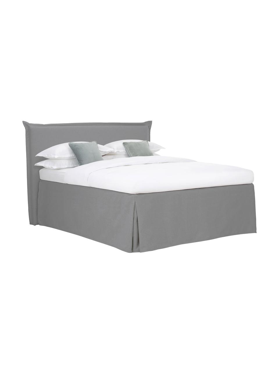 Premium kontinentální postel Violet, Tmavě šedá, Š 140 cm, D 200 cm, stupeň tvrdosti 2