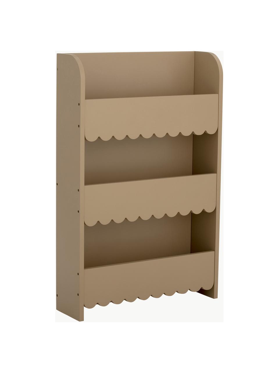 Scaffale per bambini Salma, Pannello di fibra a media densità (MDF), Beige, Larg. 52 x Alt. 80 cm